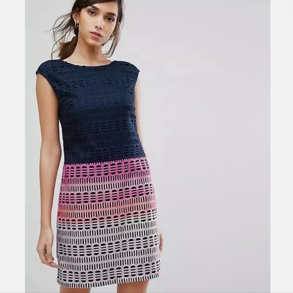 Ted Baker London lace ombre shift dress